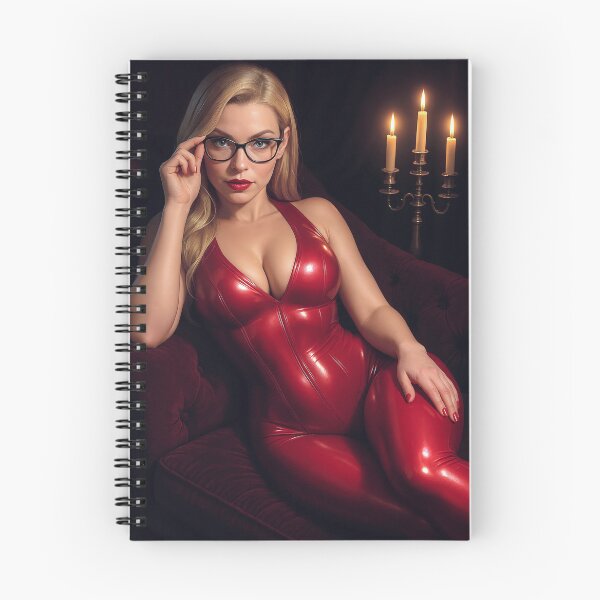 Item preview, Ilya in Red Candelabra Glow Velvet Chair Pose designed and sold by CathryneDelamort.