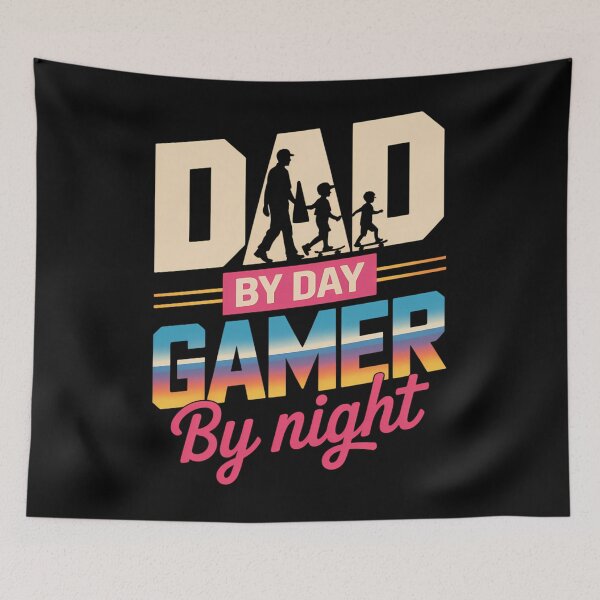 Item preview, Father's Day Funny Dad By Day Gamer By Night designed and sold by CruelShadesSt.