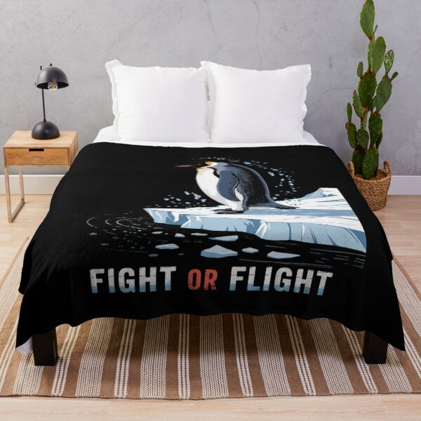 Item preview, Fight Or Flight Funny Penguin Quote  designed and sold by RuthGAArt.