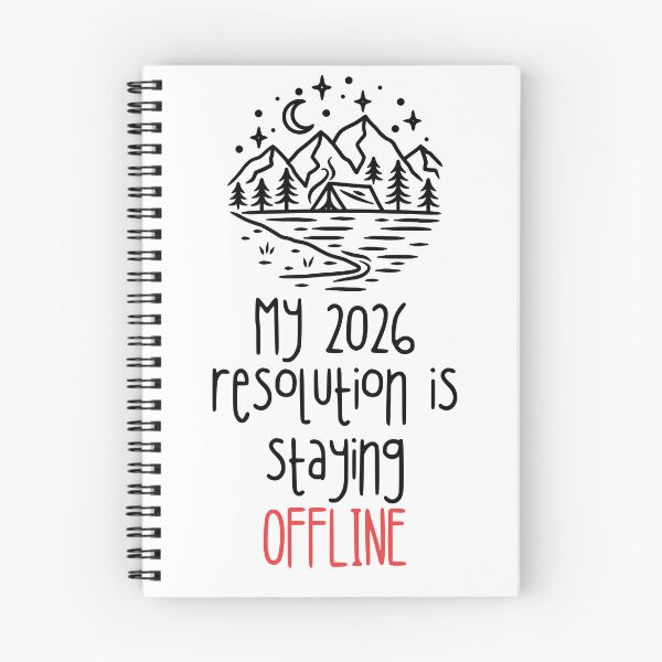 Item preview, My 2026 resolution is staying offline designed and sold by Nikki Krishna.