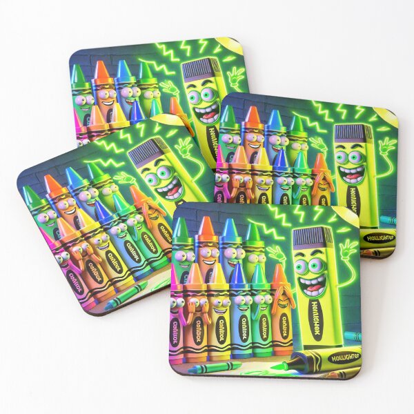 Item preview, Neon Stationery Chaos – The Highlighter Boss designed and sold by ComedyInkFactor.