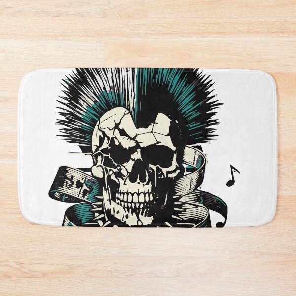 Item preview, Punk Rock Skull – Mohawk, Music & Rebellion Vibes designed and sold by denip.
