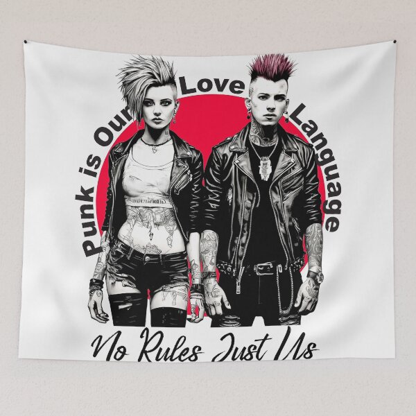 Item preview, Punk is our Love language - No rules just us designed and sold by Concept-Hub.