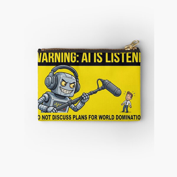 Item preview, WORNING! AI IS  LISTENING designed and sold by Gnfree.