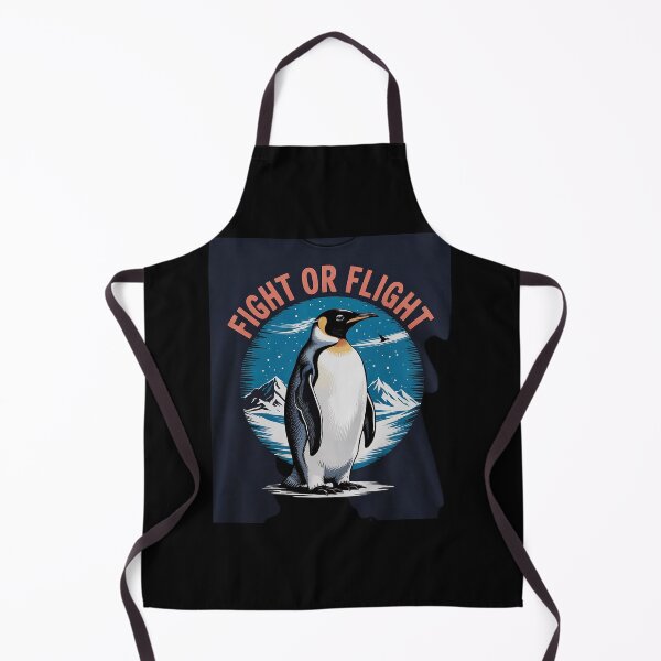 Item preview, Fight or Flight Penguin Holding Knife Funny Meme 1  designed and sold by RuthGAArt.