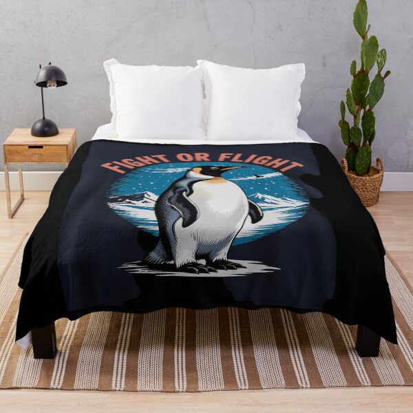 Item preview, Fight or Flight Penguin Holding Knife Funny Meme 1  designed and sold by RuthGAArt.