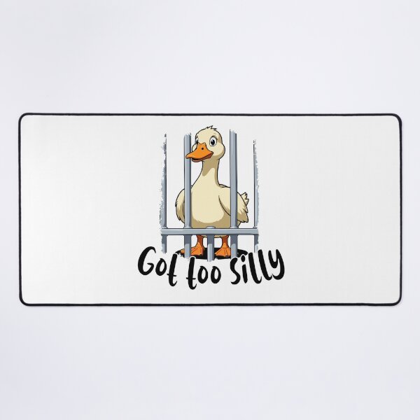 Item preview, Funny Silly Goose Meme - Got Too Silly Duck in Jail designed and sold by Mr Lee.