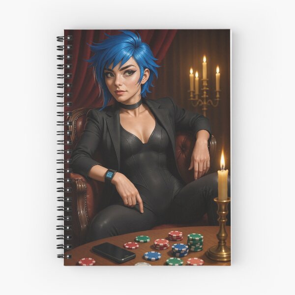 Item preview, Cipher Blue Hair Candelabra Poker Night designed and sold by CathryneDelamort.