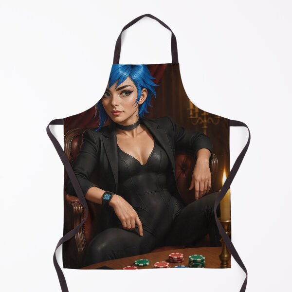 Item preview, Cipher Blue Hair Candelabra Poker Night designed and sold by CathryneDelamort.