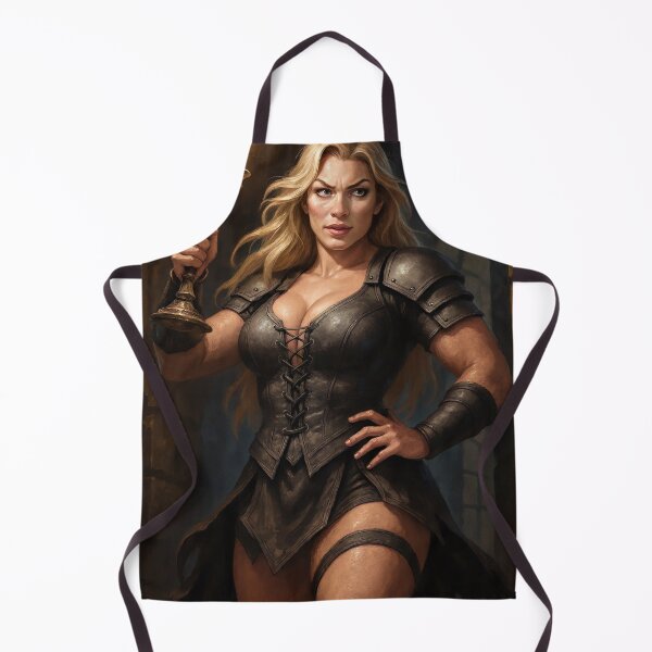Item preview, Astrid armored warrior holds candlelit torch designed and sold by CathryneDelamort.