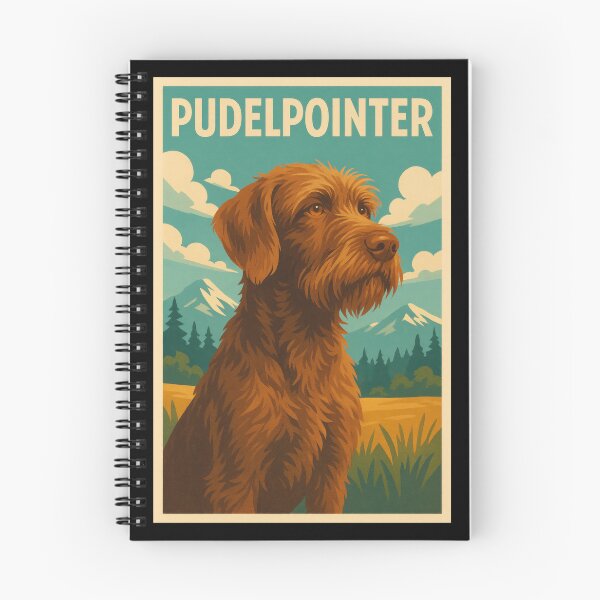 Item preview, Pudelpointer Field Landscape designed and sold by Flying Doggo.