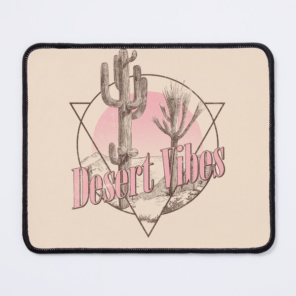 Item preview, Desert Vibes Retro Cactus Sunset Triangle designed and sold by The secret storage room.