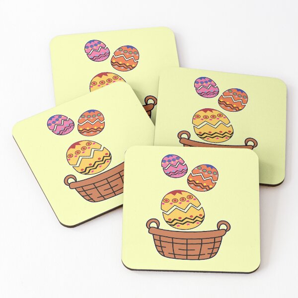 Item preview, Colorful Easter Eggs in Wicker Basket on Black Background designed and sold by RS4you.