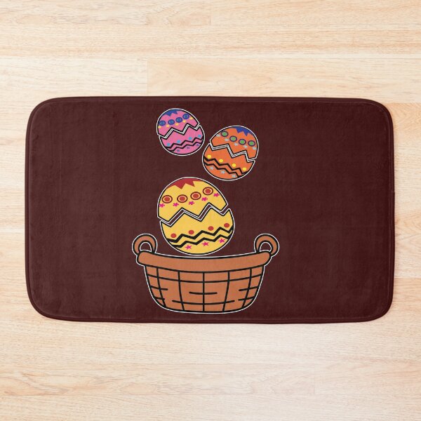 Item preview, Colorful Easter Eggs in Wicker Basket on Black Background designed and sold by RS4you.
