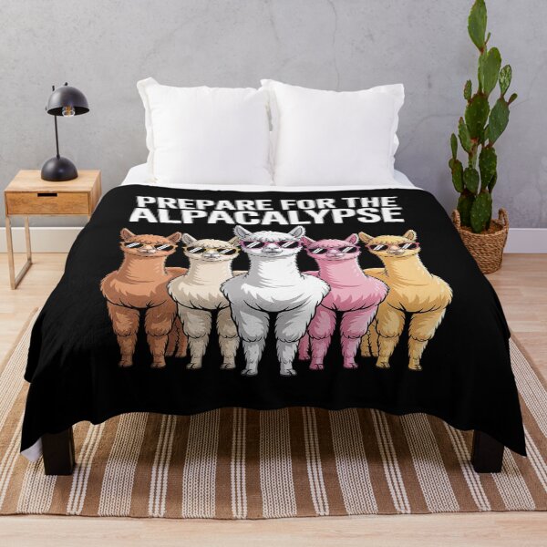 Item preview, Alpaca PREPARE FOR THE ALPOCALYPSE Funny Alpacas designed and sold by FluoroWave.
