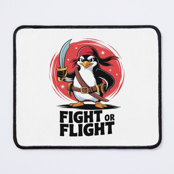 Item preview, fight or flight Penguin meme designed and sold by RsFilsingerArt.