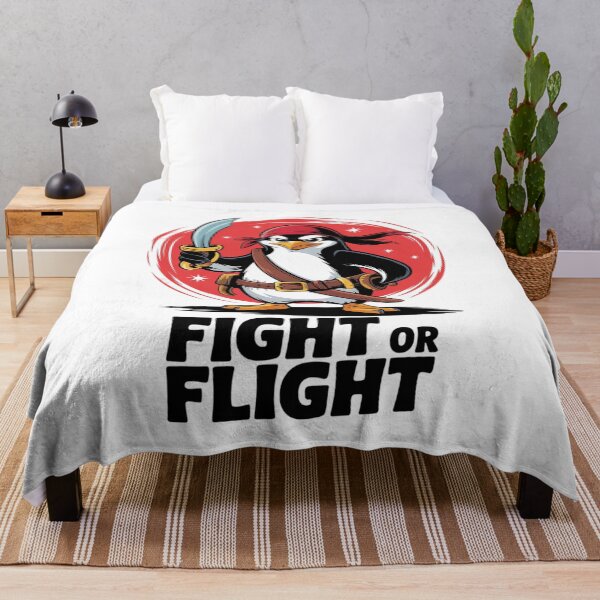 Item preview, fight or flight Penguin meme  designed and sold by RsFilsingerArt.