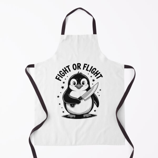 Item preview, Fight or Flight Penguin Pun Funny Meme Penguin Lover designed and sold by RsFilsingerArt.