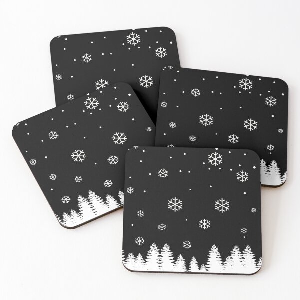 Item preview, Winter Night Snowfall Illustration designed and sold by NNAANN.