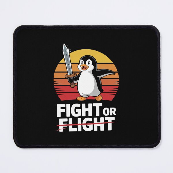 Item preview, Fight or Flight Vintage Penguin Pun Fight Or Flight Meme  designed and sold by RsFilsingerArt.