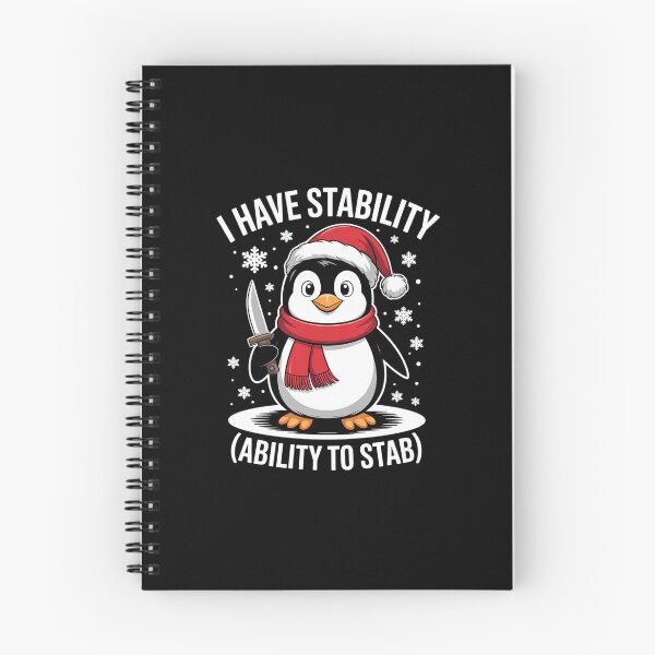 Item preview, Fun Meme Penguin With Knife I Have Stability Ability To Stab  designed and sold by RsFilsingerArt.