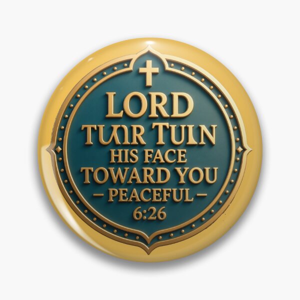 Item preview,  The Lord Turn His Face Toward You – Peaceful 3D Christian Blessing Label , designed and sold by PaintMeWorld.