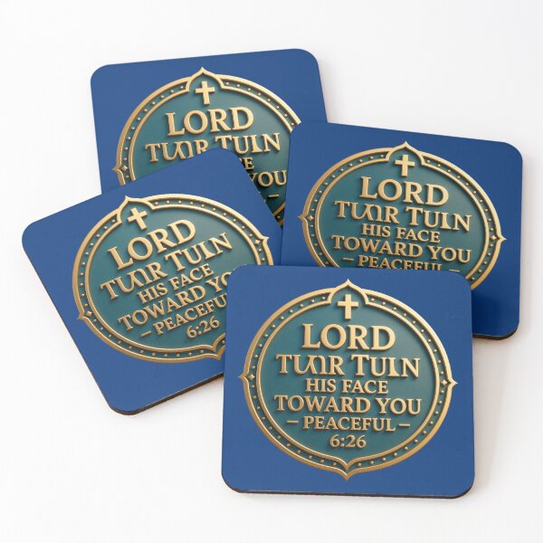 Item preview,  The Lord Turn His Face Toward You – Peaceful 3D Christian Blessing Label , designed and sold by PaintMeWorld.