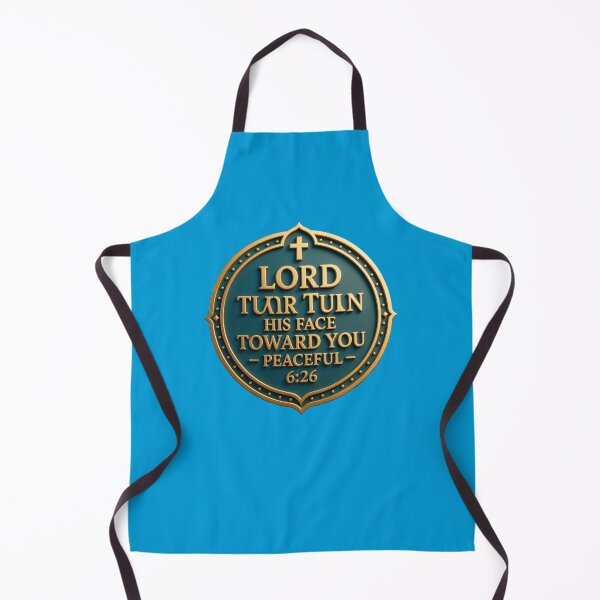 Item preview, The Lord Turn His Face Toward You – Peaceful 3D Christian Blessing Label , designed and sold by PaintMeWorld.