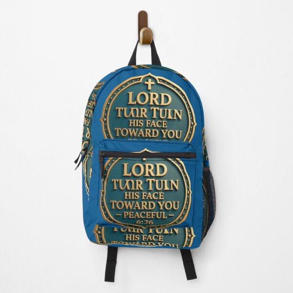 Item preview, The Lord Turn His Face Toward You – Peaceful 3D Christian Blessing Label , designed and sold by PaintMeWorld.
