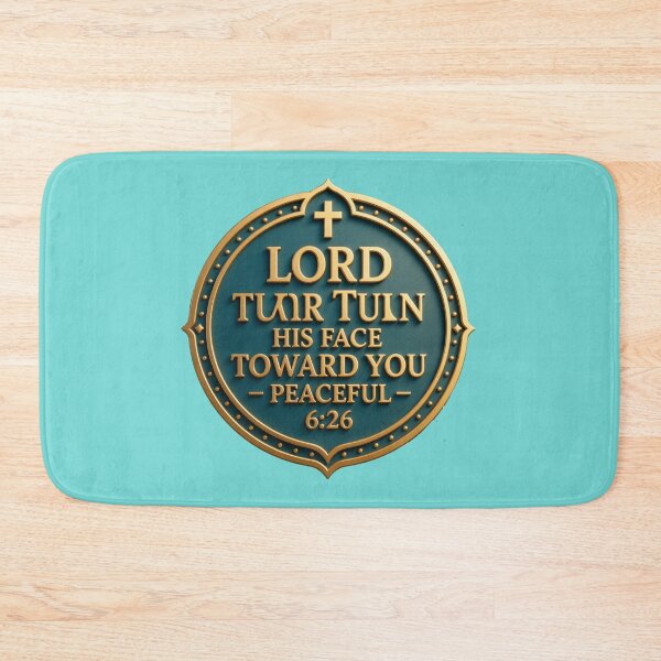 Item preview,  The Lord Turn His Face Toward You – Peaceful 3D Christian Blessing Label , designed and sold by PaintMeWorld.