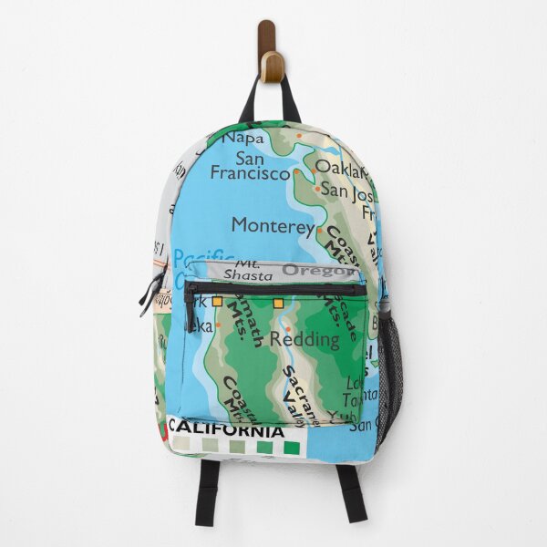 Item preview, California Map – Mountains, Coast & Cities designed and sold by WorldAtlas.com.
