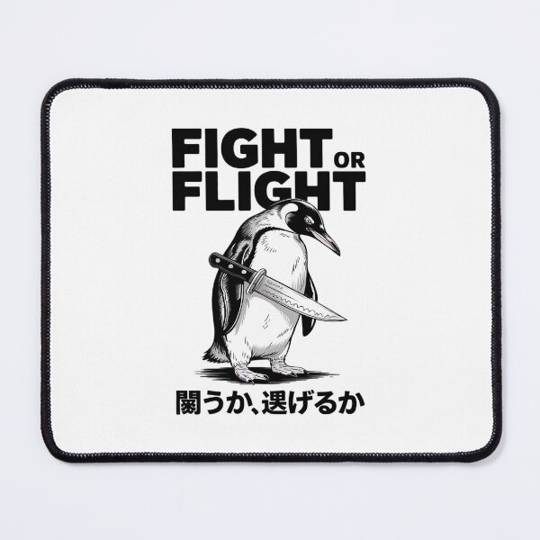 Item preview, Funny Fight Or Flight Kawaii Penguin With Knife Meme 1  designed and sold by RsFilsingerArt.