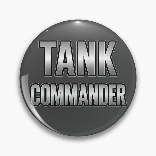 Item preview, Battlefield Game Inspired Tank Commander Metallic Slogan designed and sold by Sellcooldesigns.
