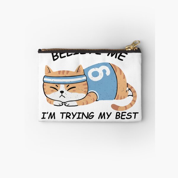Item preview, Believe Me I'm Trying My Best - Funny Tired Sports Cat Art designed and sold by AdyKurniawan.
