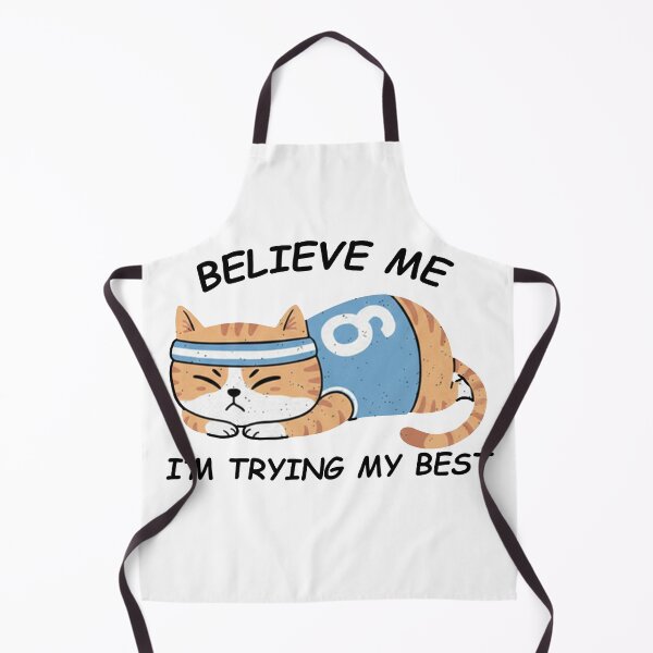 Item preview, Believe Me I'm Trying My Best - Funny Tired Sports Cat Art designed and sold by AdyKurniawan.