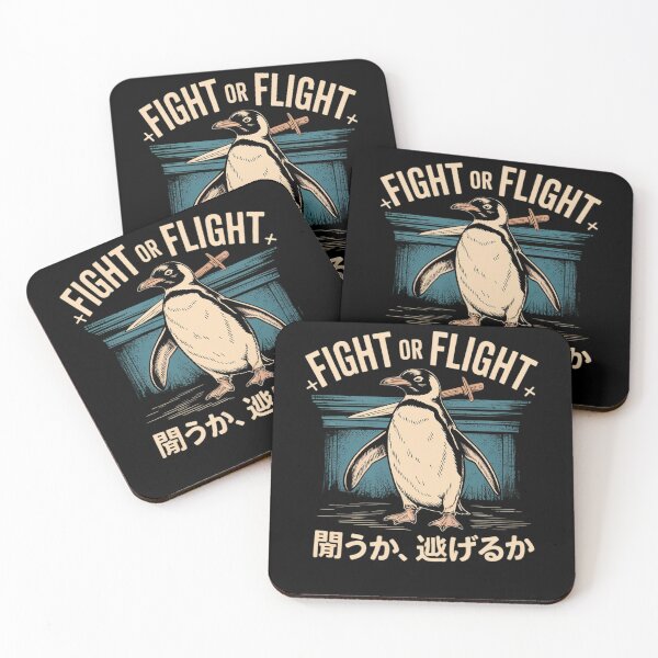 Item preview, Funny Fight Or Flight Meme Penguin With Knife 1  designed and sold by RsFilsingerArt.