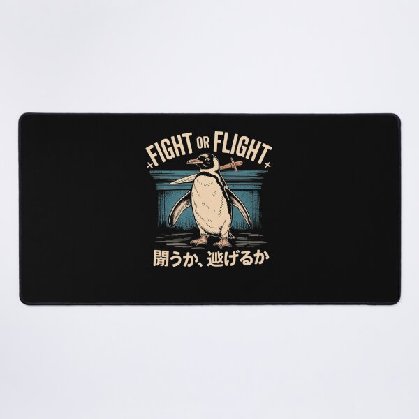 Item preview, Funny Fight Or Flight Meme Penguin With Knife 1  designed and sold by RsFilsingerArt.