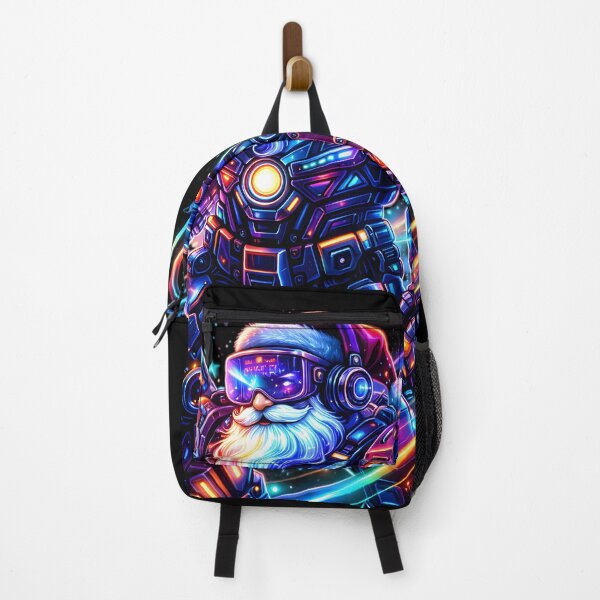 Item preview, Santa AI Overdrive | Cyberpunk RGB Armor Futuristic Christmas Art designed and sold by SoulenCify.