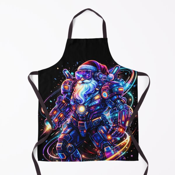 Item preview, Santa AI Overdrive | Cyberpunk RGB Armor Futuristic Christmas Art designed and sold by SoulenCify.