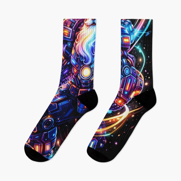 Item preview, Santa AI Overdrive | Cyberpunk RGB Armor Futuristic Christmas Art designed and sold by SoulenCify.