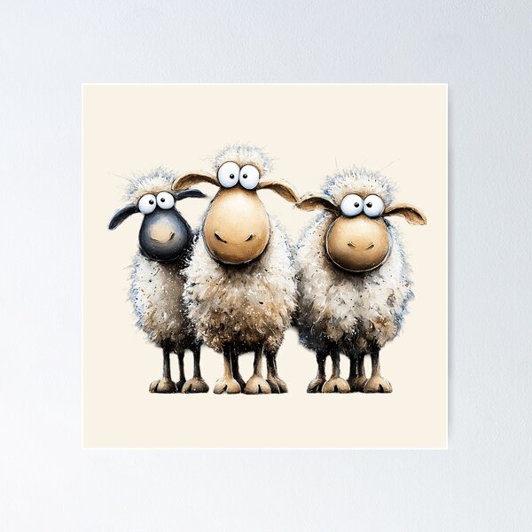 Item preview, Gorgeous Sheep ' The Sheepies’ BY SHiRLeY MacARTHuR designed and sold by Shirley MacArthur Art.