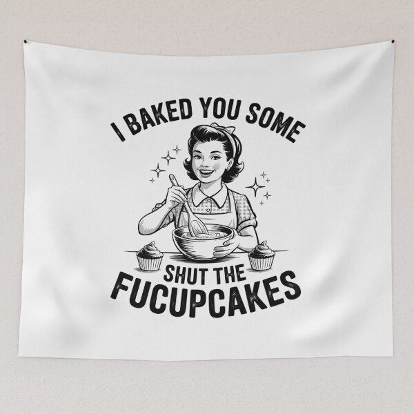 Item preview, I Baked You Some Shut The Fucupcakes Funny Baking Vintage1  designed and sold by VerseFarm.