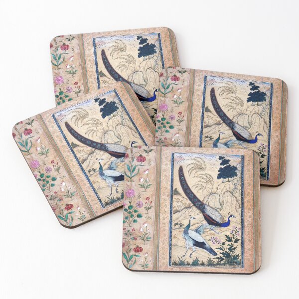 Item preview, Mughal miniature. Two peacocks designed and sold by likiska.