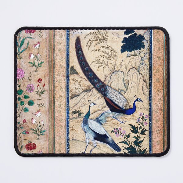 Item preview, Mughal miniature. Two peacocks designed and sold by likiska.