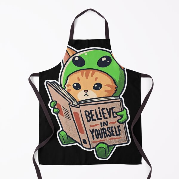 Item preview, Believe In Yourself - Cute Alien Cat Reading Book Art designed and sold by AdyKurniawan.