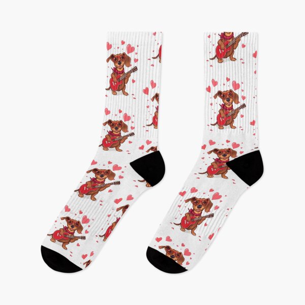 Item preview, Valentine Dachshund Playing Guitar designed and sold by New Art.