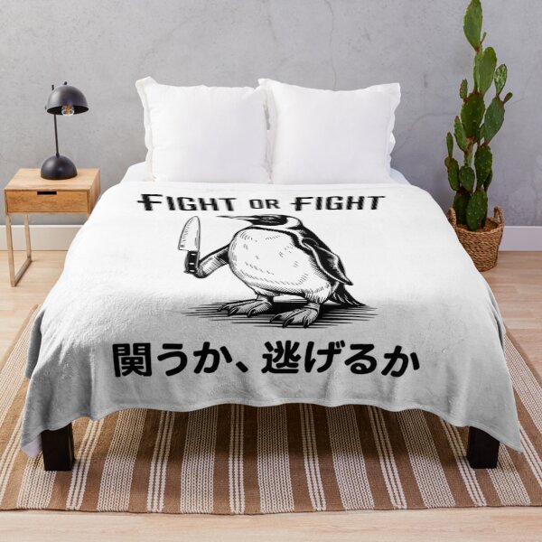 Item preview, Funny Fight Or Flight Meme Penguin With Knife designed and sold by RsFilsingerArt.