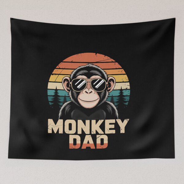 Item preview, Monkey Dad Monkey Lovers Daddy Father's Day designed and sold by AsteriskDatBArt.