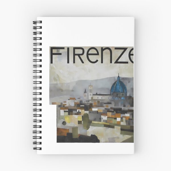Item preview, Florence Cubism Art Print | Warm Terracotta Contemporary Italian Cityscape designed and sold by OzzFrequency.