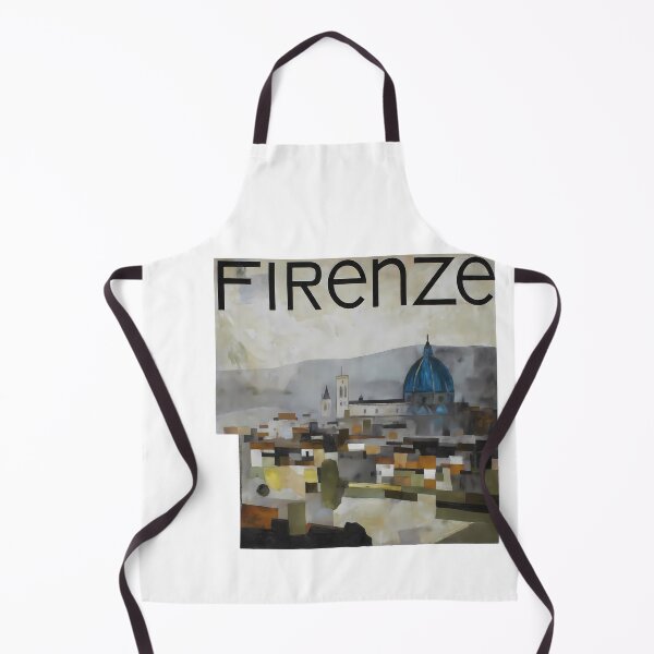 Item preview, Florence Cubism Art Print | Warm Terracotta Contemporary Italian Cityscape designed and sold by OzzFrequency.